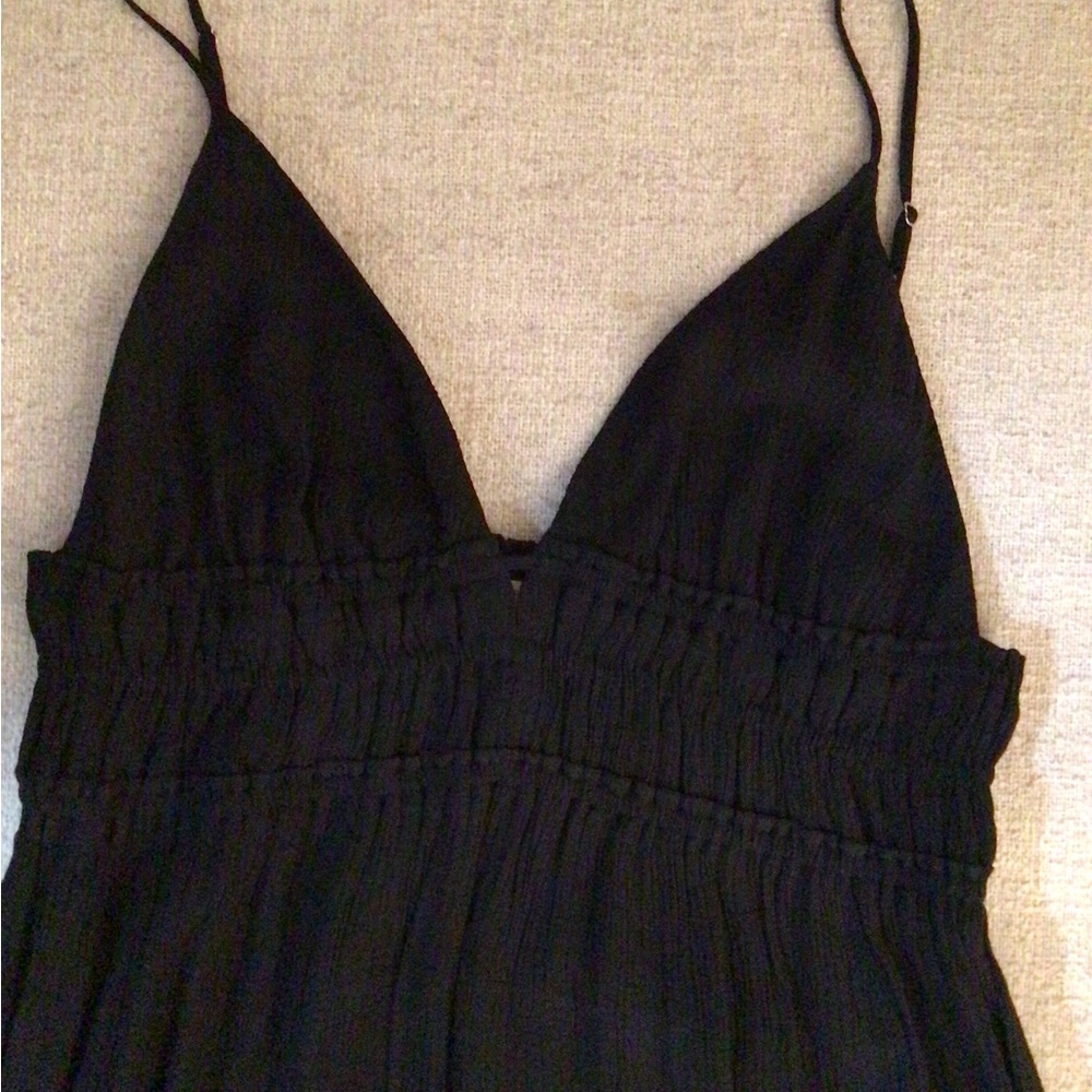 Love Tree Black Triangle top Maxi Dress Size L